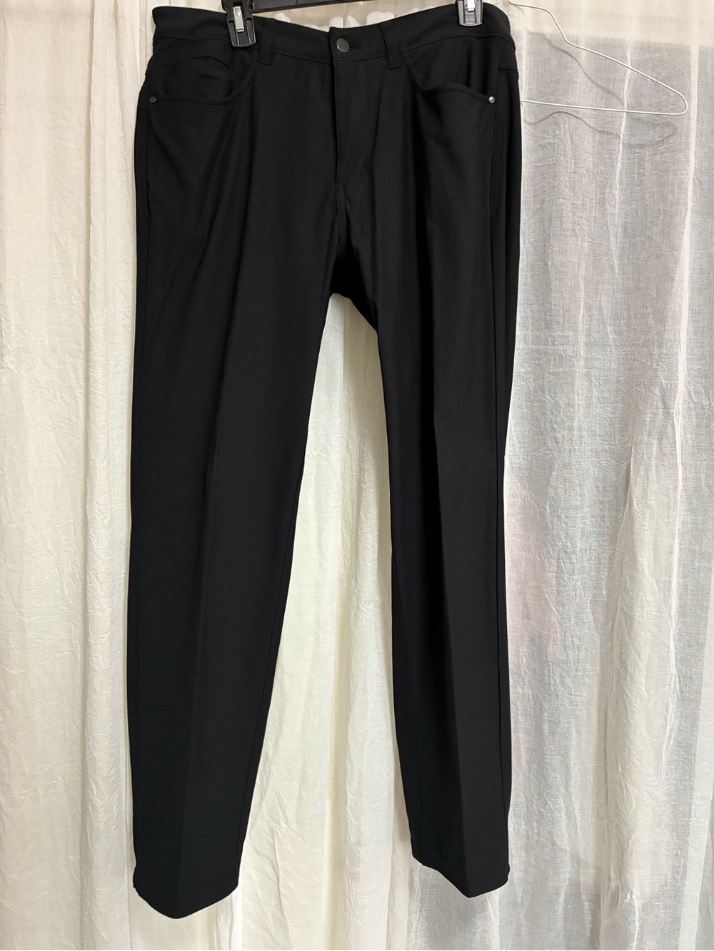 Golf Men's Black Dress Pants - Slim Straight